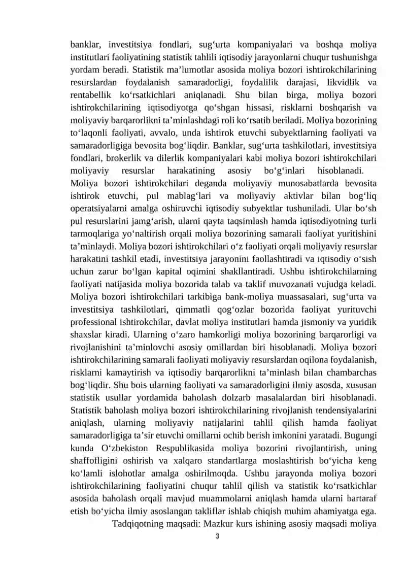 Moliya Bozori Ishtirokchilarining Nazariy Asoslari 3
