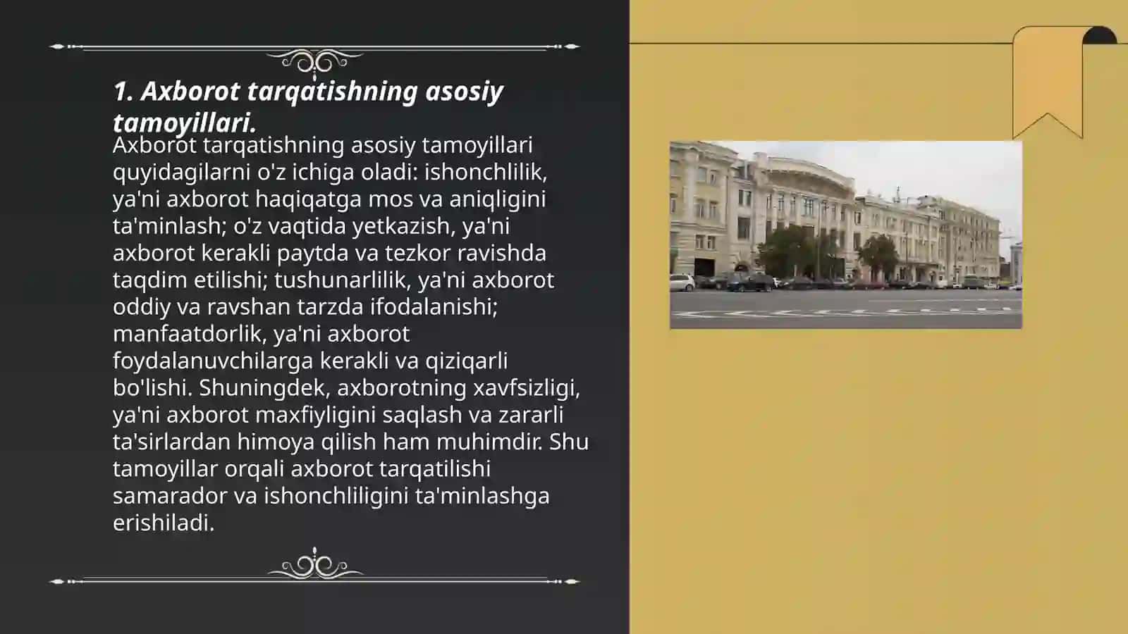 Axborot tarqatishning asosiy tamoyillari 3