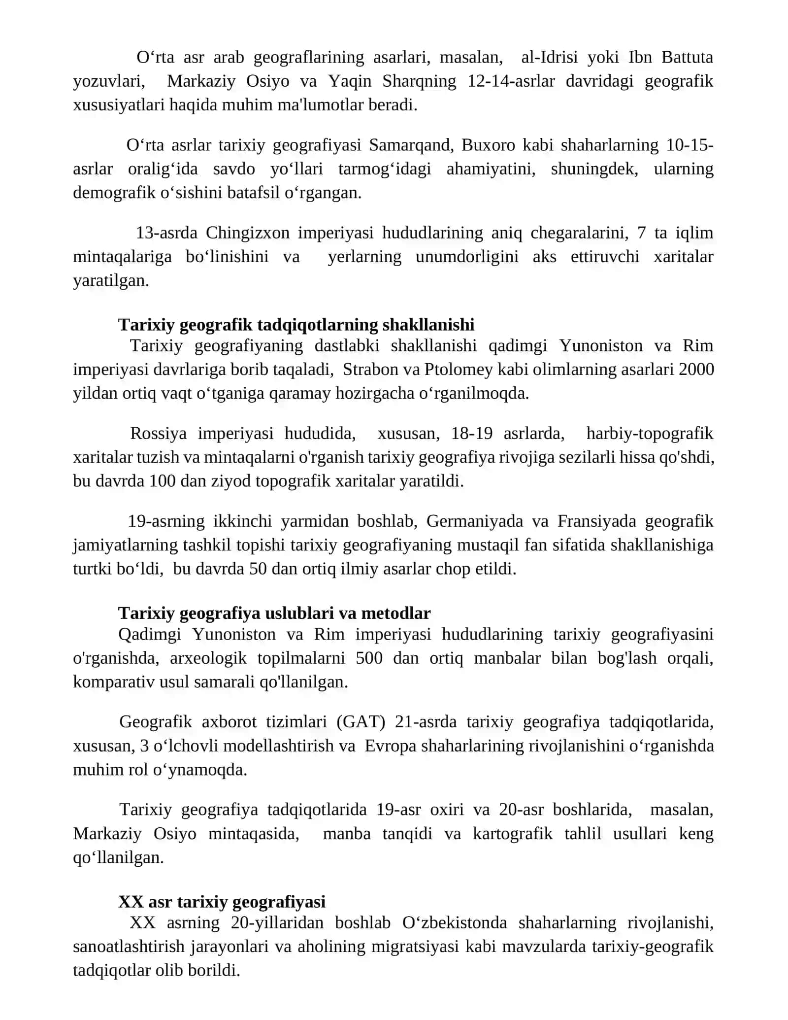 Tarixiy geografiyaning vazifalari, shakllanishi va taraqqiyoti 3