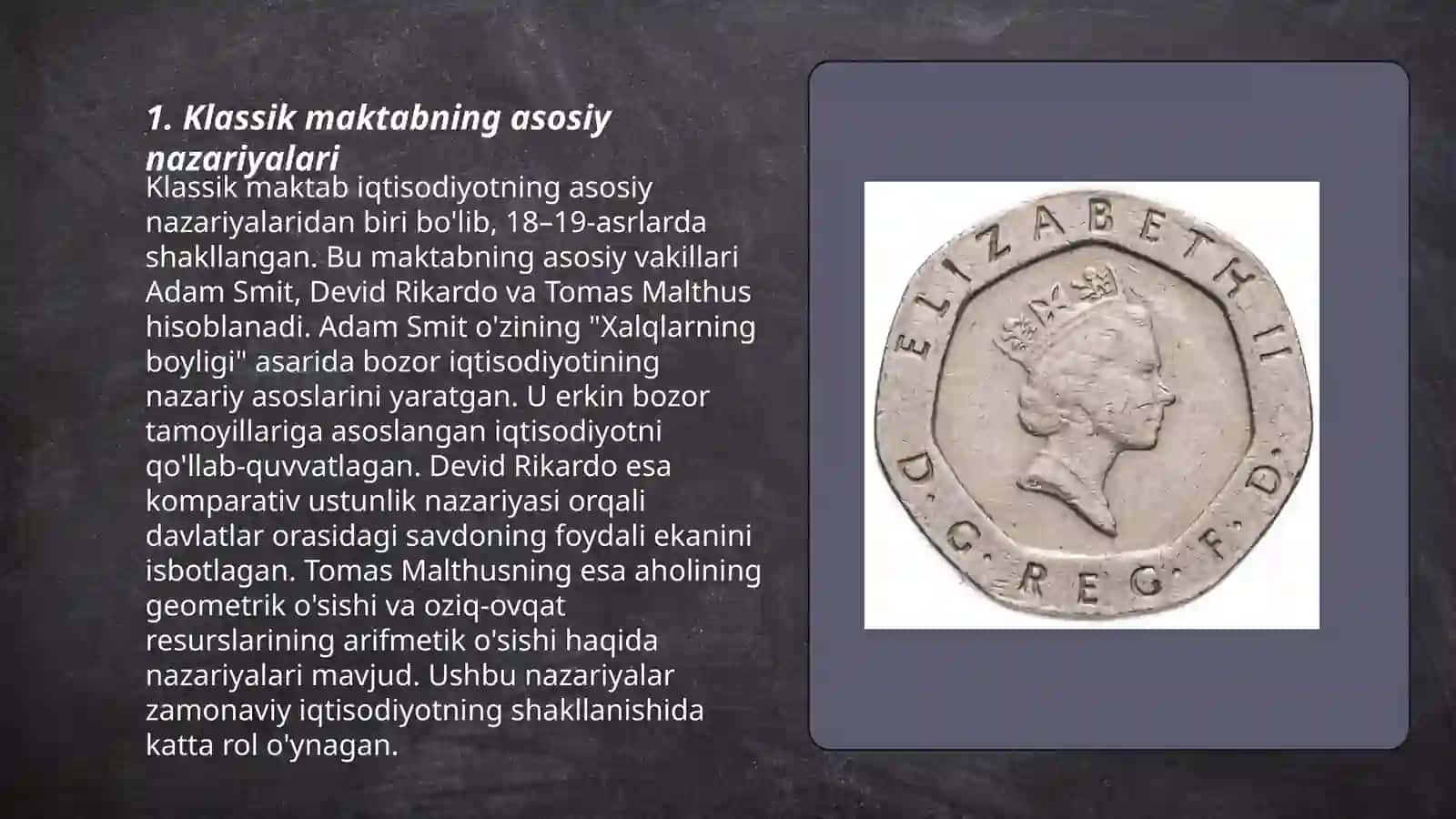 Klassik maktabning iqdisodiy ta'limotlari, Anglya va Fransiyada klassik maktabning shakllanishi 3