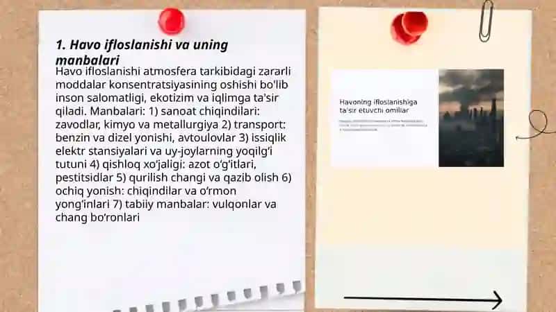 Tabiatning ifloslanishi, tabiiy texnogen muhit 3