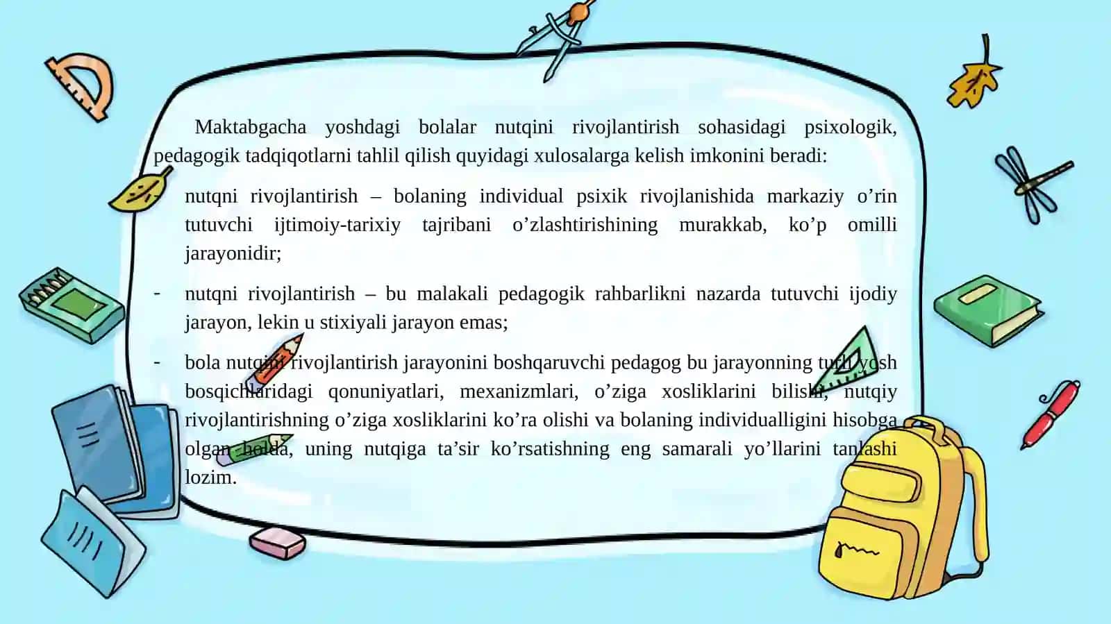 Nutqo‘stirish metodikasi fanining ilmiy-nazariy asoslari 3