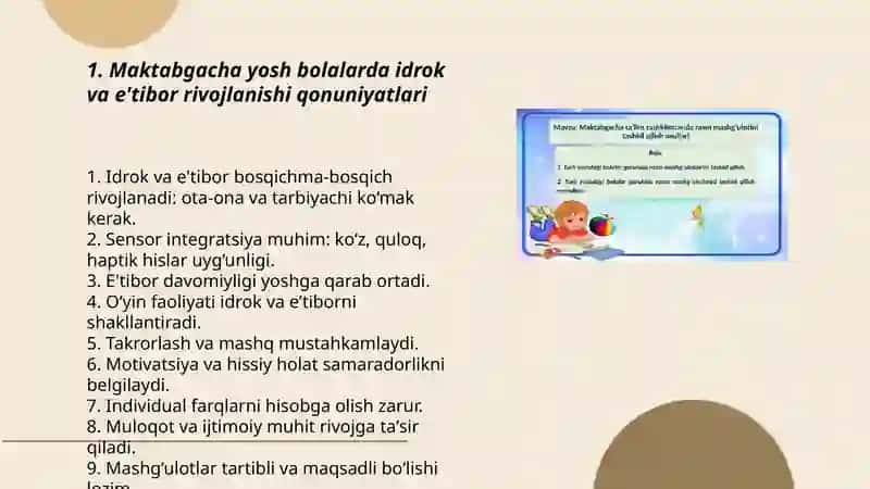 Maktabgacha tarbiya davrida bilish jarayonlari va nutqning rivojlanish qonuniyatlari 3