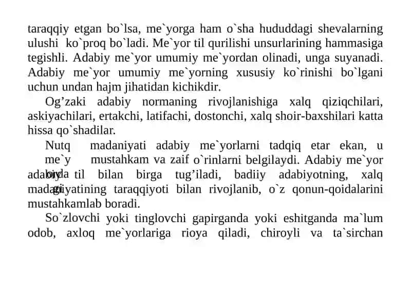 O‘zbek adabiy tilining me‘yorlari 3