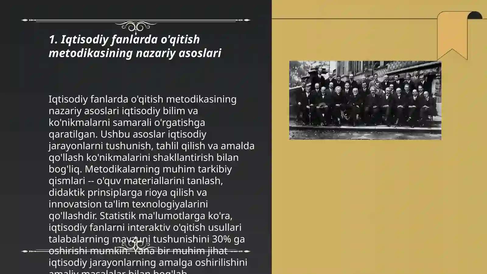 Iqtisodiy fanlarni o'qitish metodikasi tahlili 3