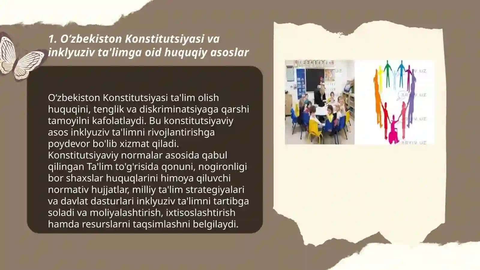 Oʻzbekistonda inklyuziv ta'limning me'yoriy huquqiy bazasini tahlil qilish 3