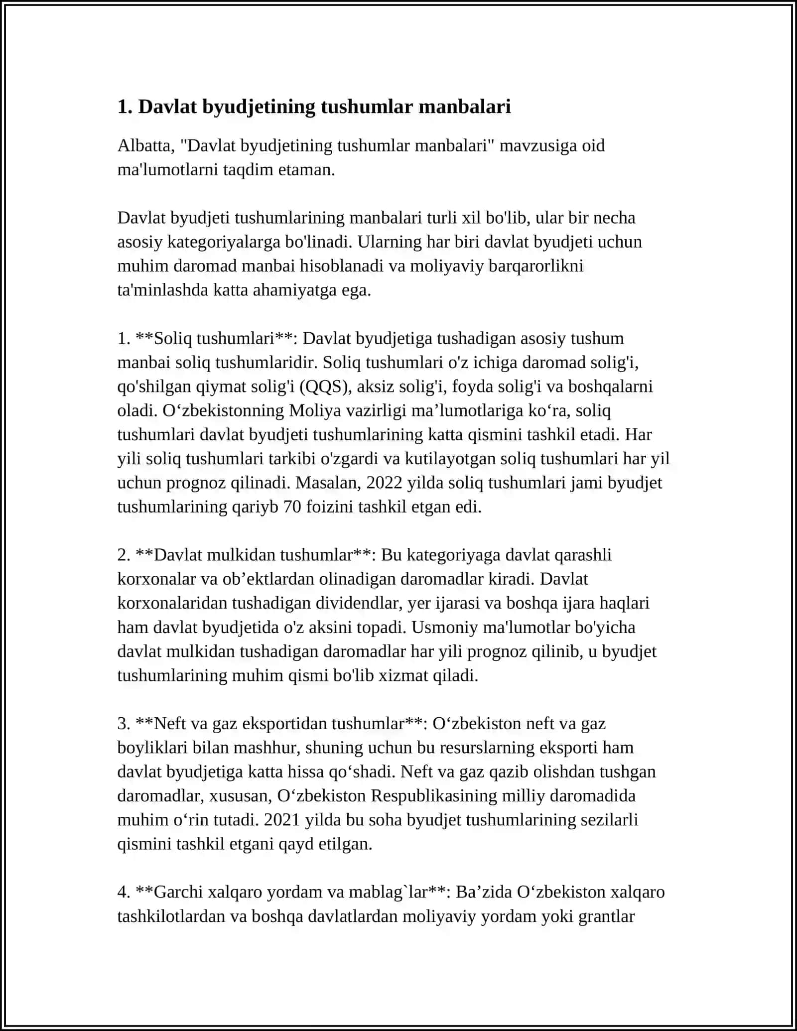 DAVLAT BYUDJETI VA MAQSADLI JAMGʻARMALARIGA TUSHUMLAR HISOBINI YURUTISH 3