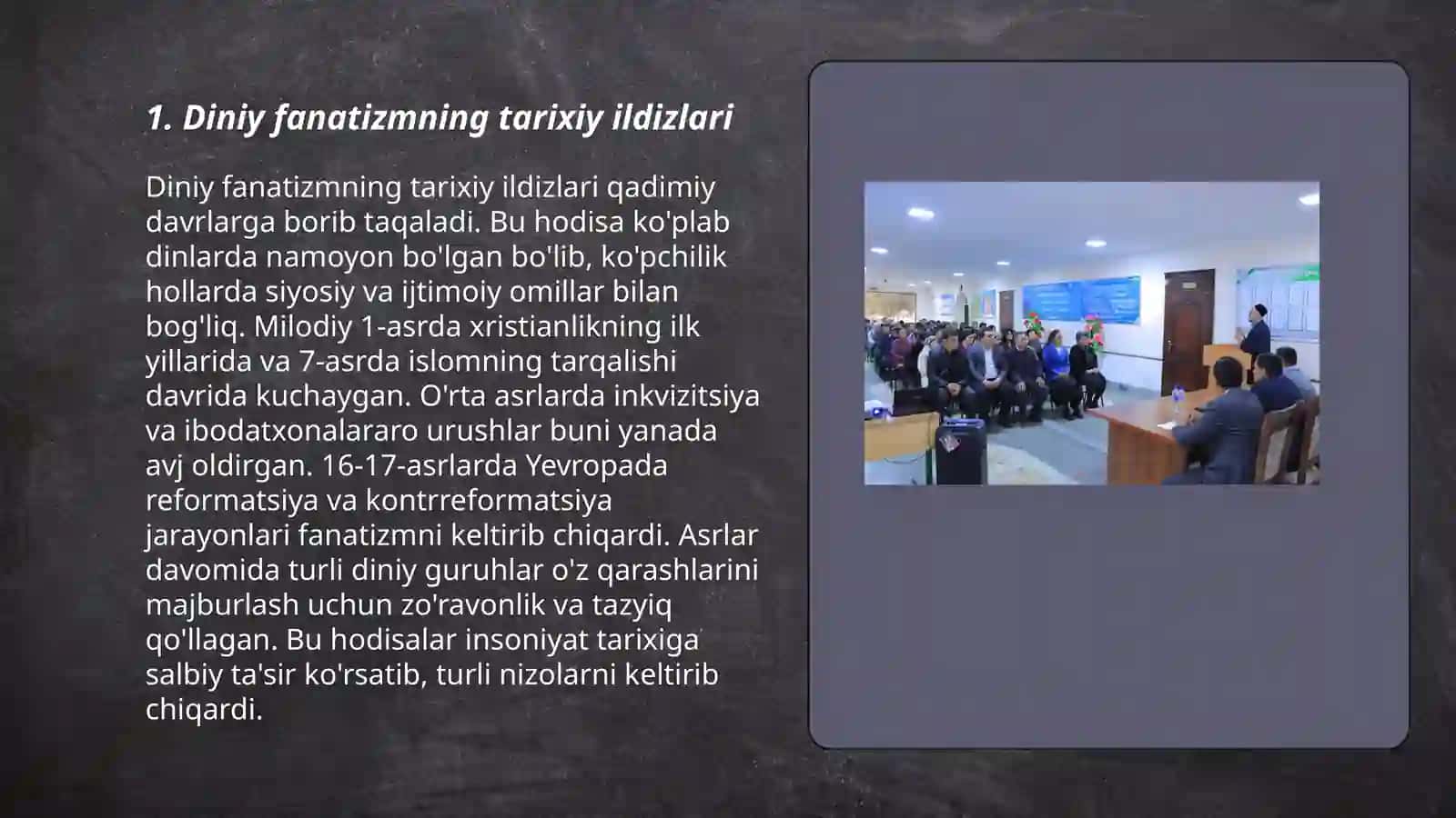 Diniy fanatizm, Ektremizm va terrorizmning tarixi va xavfi 3