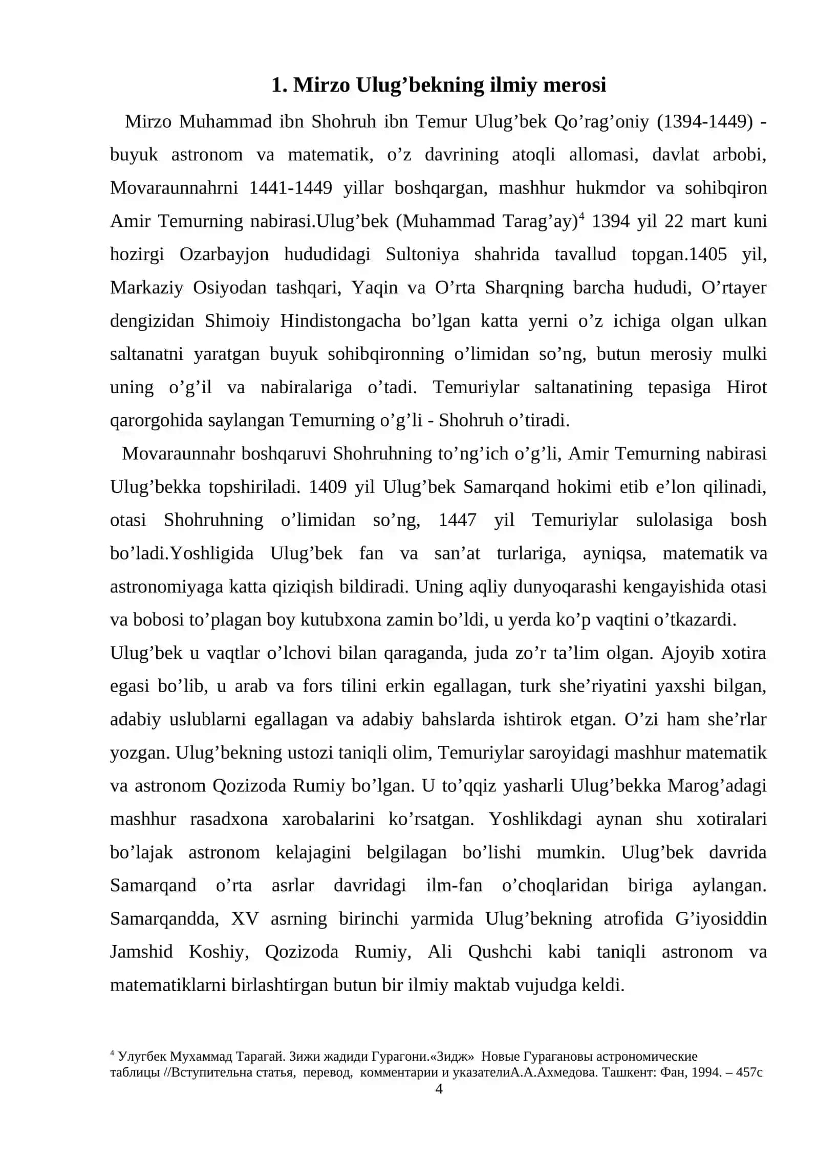 Mirzo Ulug'bek- davlat arbobi va buyuk olim 3