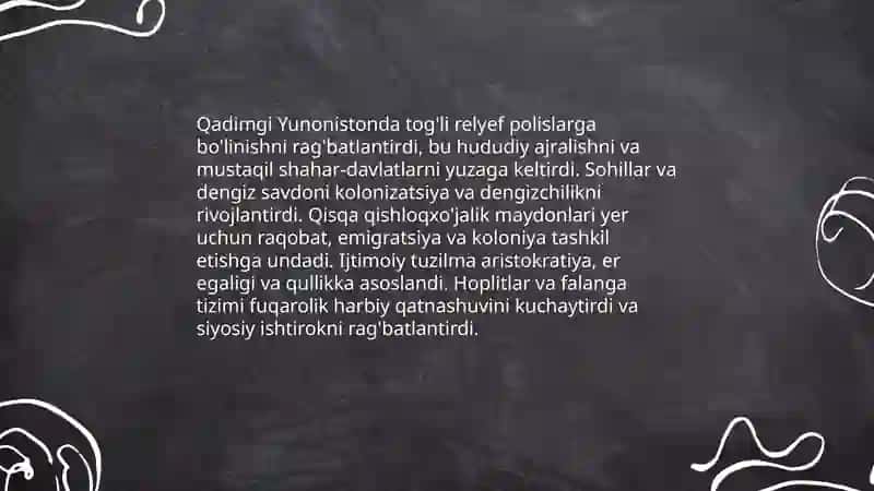 Qadimgi Yunonistonda davlat tizimining shakillanishi va boshqaruvi shakillari 3
