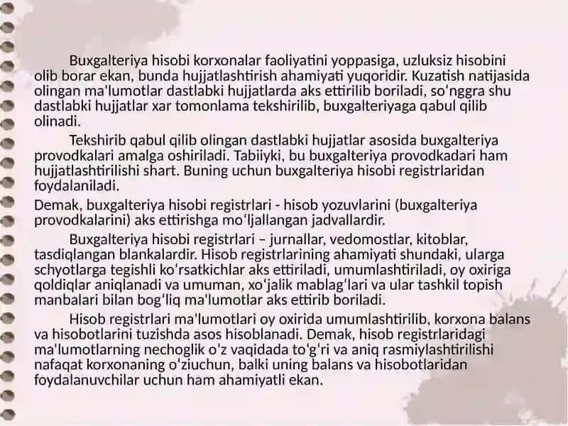 BUXGALTERIYA  HISOBINING  MEMORIAL-ORDER, JURNAL-ORDER  VE  BOSH  JURNAL  SHAKLLARI. 3
