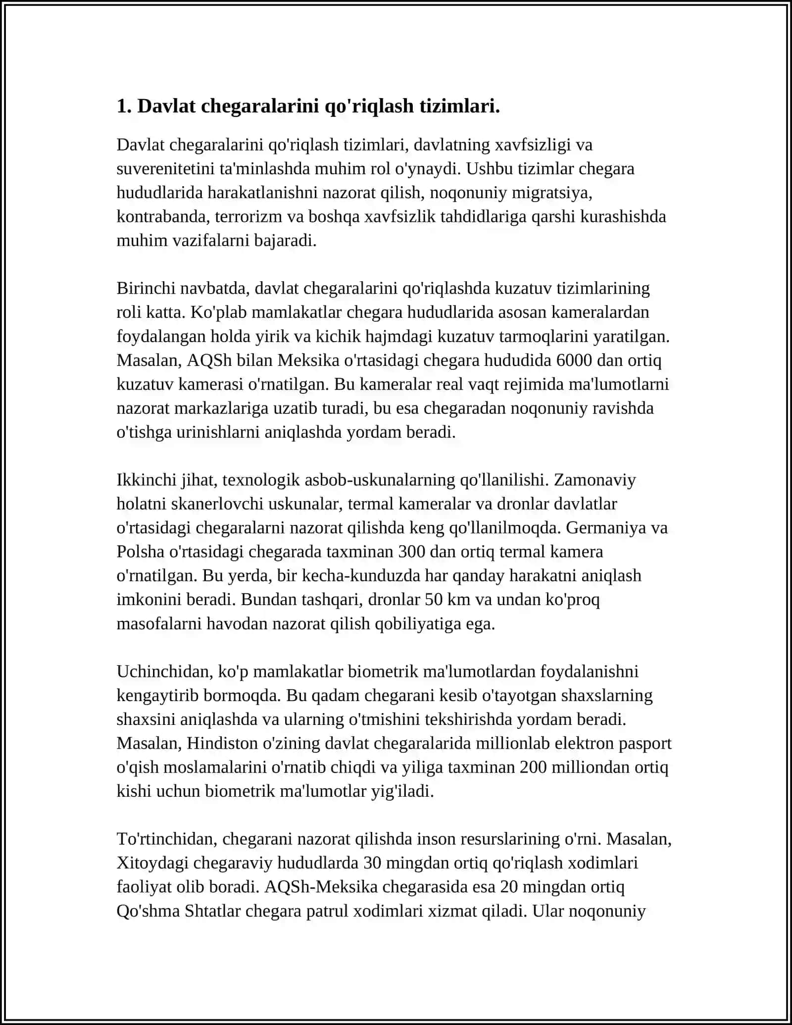 MILLIY XAVFSIZLIKNI TAʼMINLASH BORASIDA AMALGA OSHIRAYOTGAN ISHLAR 3