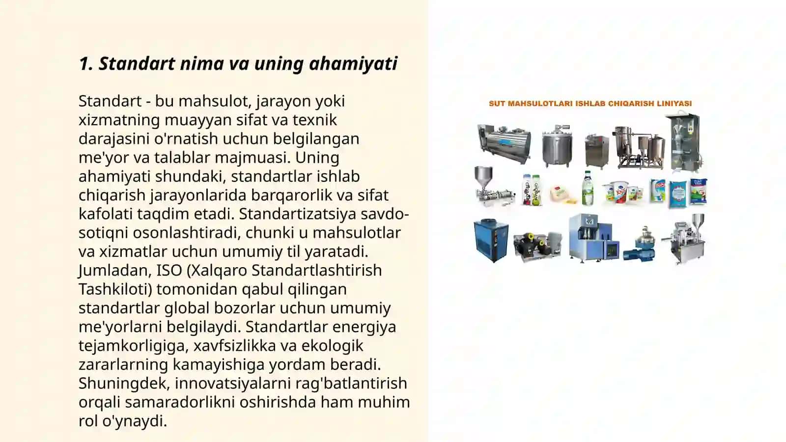 Standartlar turlari 3