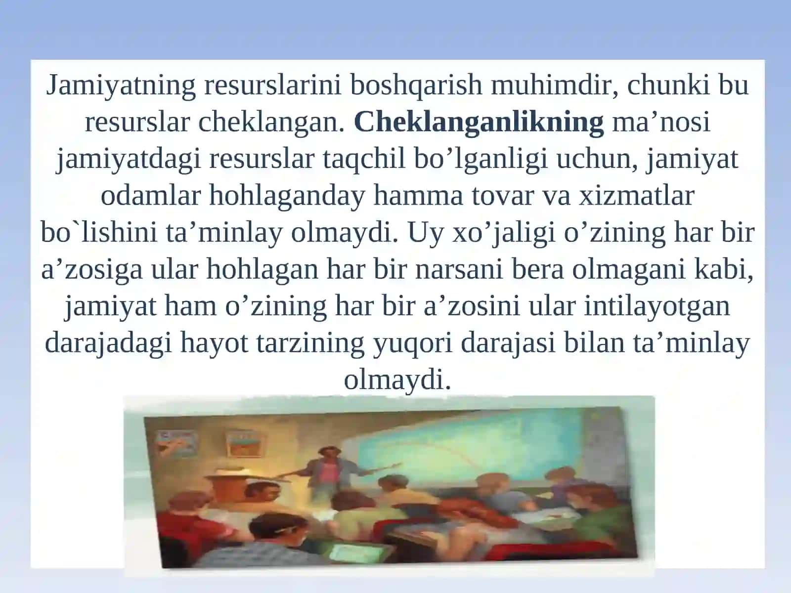 Uy xo’jaligi va iqtisodiyot tushunchalari 3