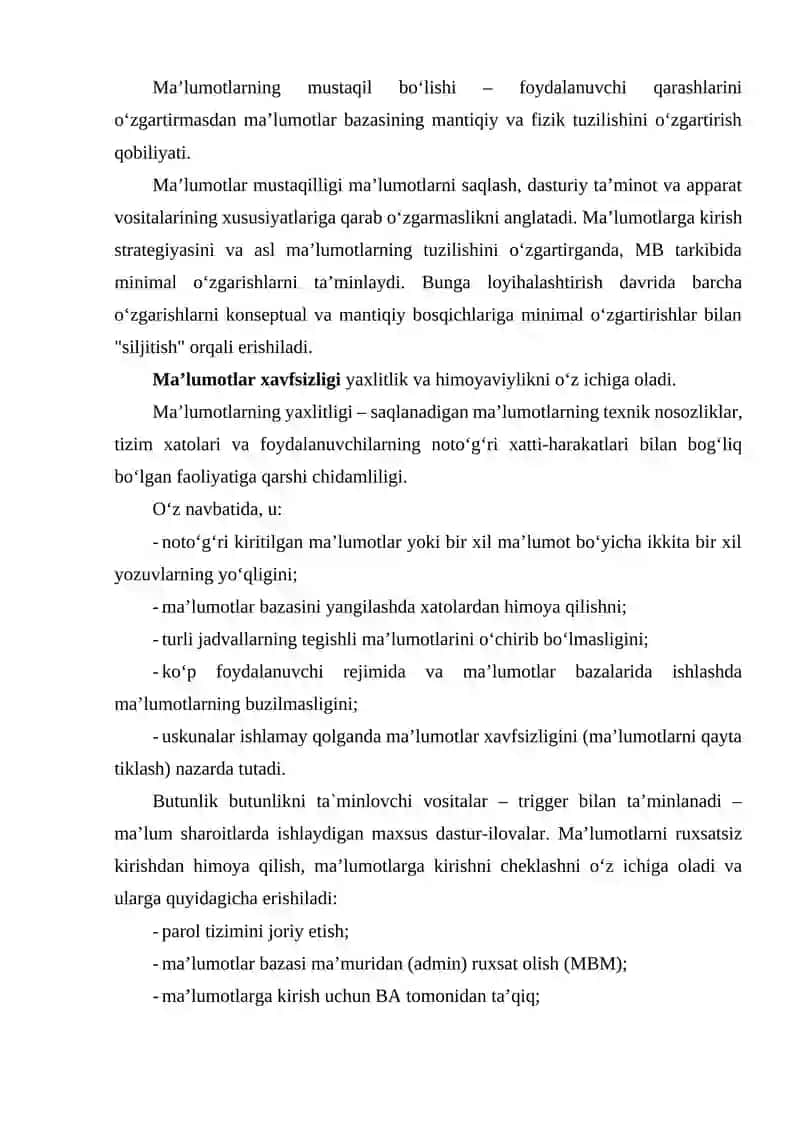 Ma’lumotlar bazalari va Big Data bilan ishlash texnologiyalari 3