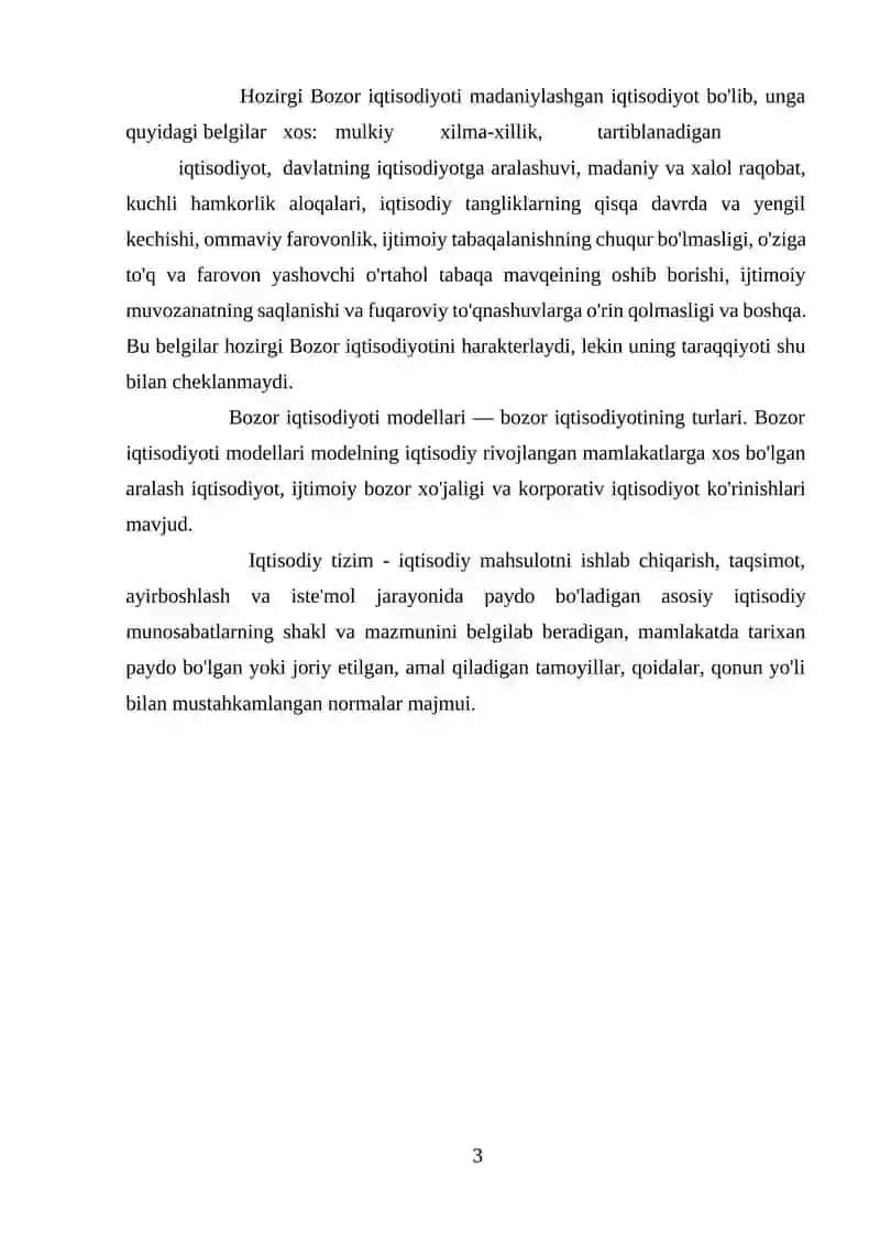 Bozor iqtisodiyoti 3