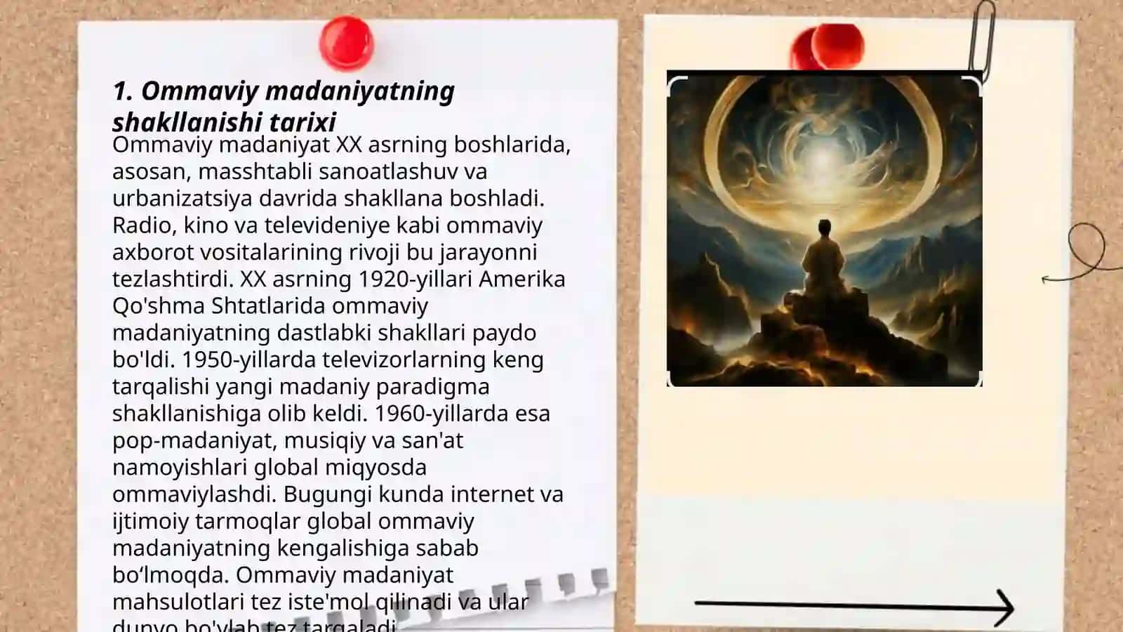 Ommaviy madaniyatning shakllanishi tarixi va uning turlari 3