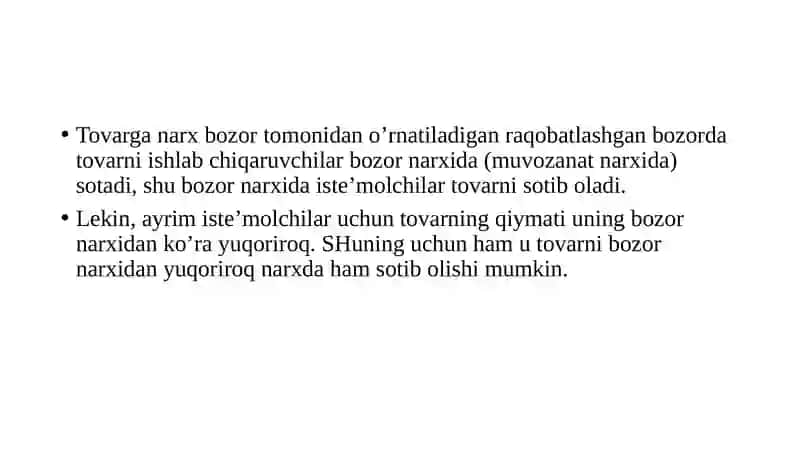 NARXLARNI MUVOFIQLASHTIRISH VA MONOPOLIYAGA QARSHI QONUN 3