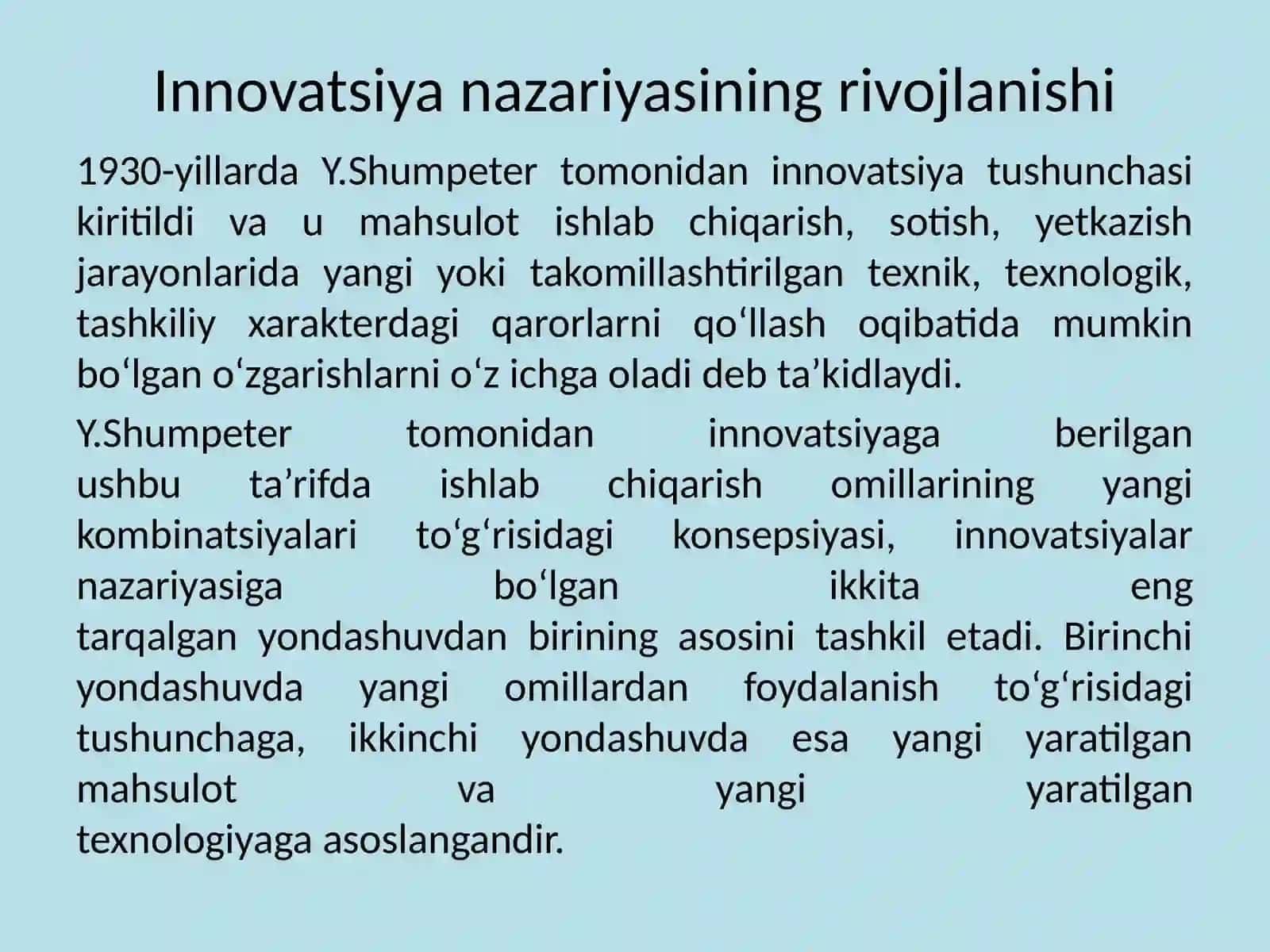 Innovatsion faoliayat infratuzilmasini tshkily-iqtisodiy mexanizmlari 3