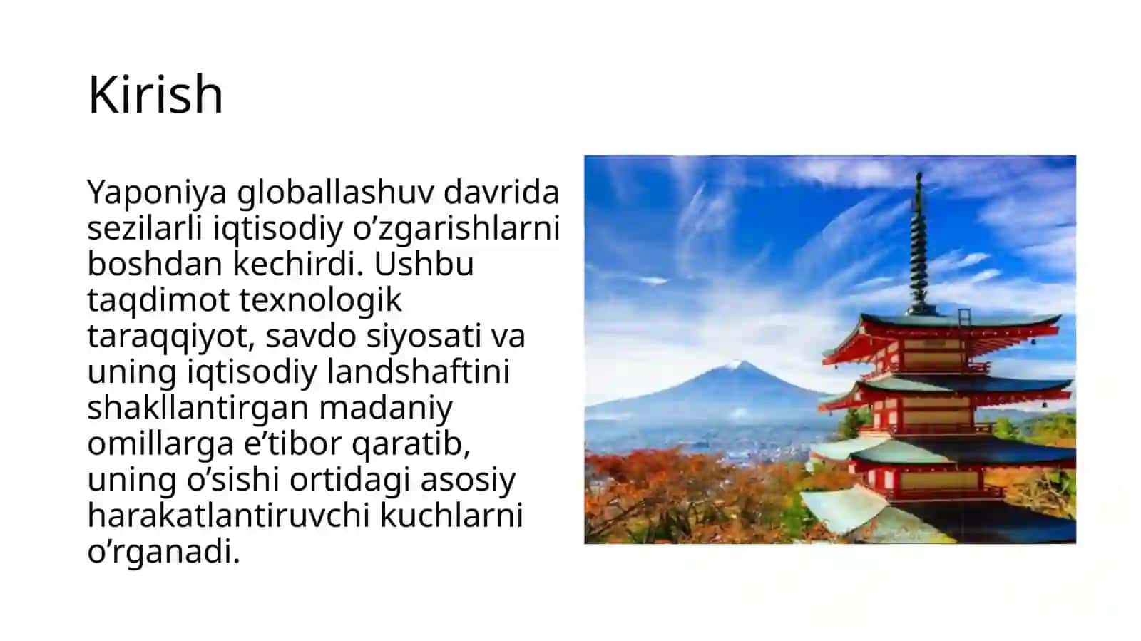 Globallashuv sharoitida Yaponiya iqtisodiy rivojlanishining omillari 3