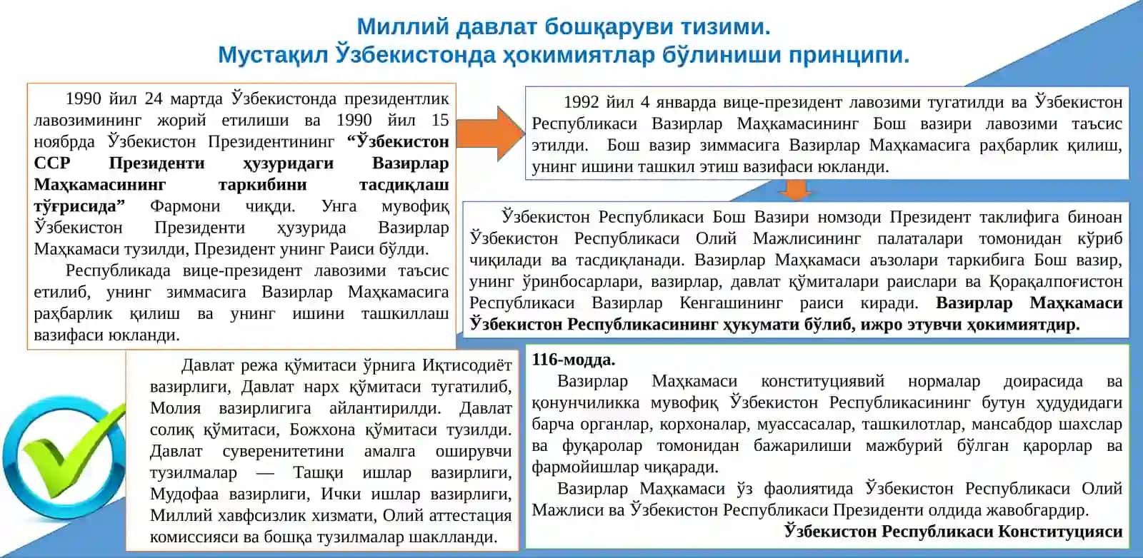 Ўзбекистонда демократик, фуқаролик жамияти асосларининг шаклланиши, амалга оширилган сиёсий ислоҳотлар 3
