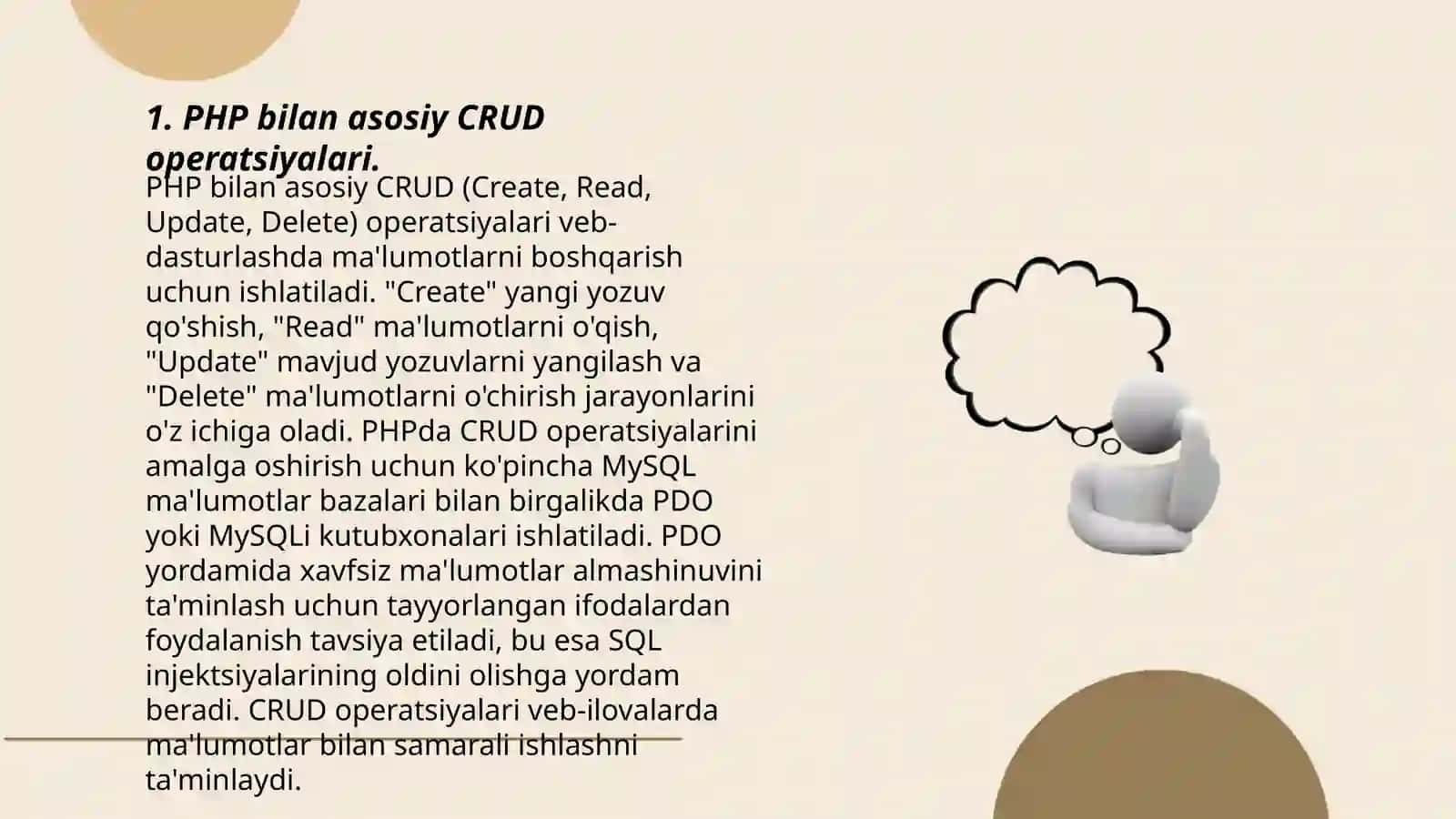 Php dinamik sahifa tayyorlash(CRUD) 3