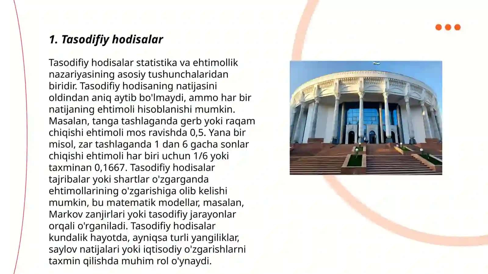 Tasodifiy funksiyala va ularning turlari 3
