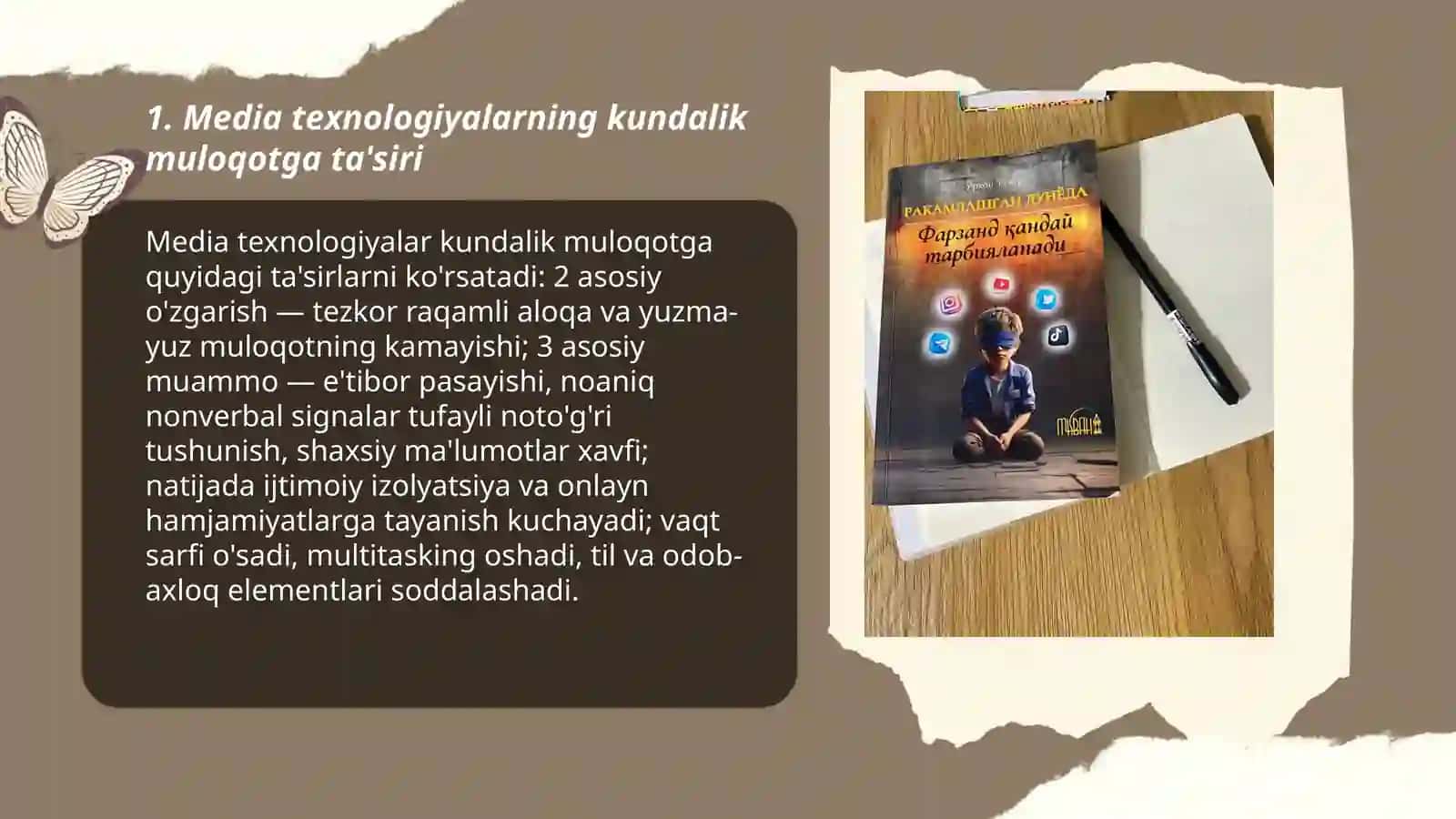 Media texnologiyalar kundalik hayotda. Virtual o'yinlarning asoratlari 3
