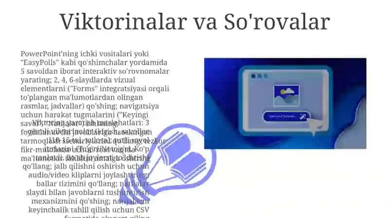 MS Powerpointda òrgatuvchi interaktiv taqdimot yaratish 3