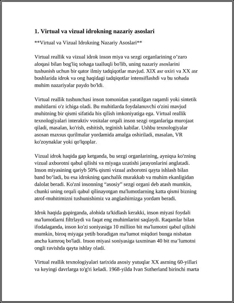 OLAMNI VIRTUAL VA VIZUAL ESTETIK IDROK ETISHNING FARQLARI 3