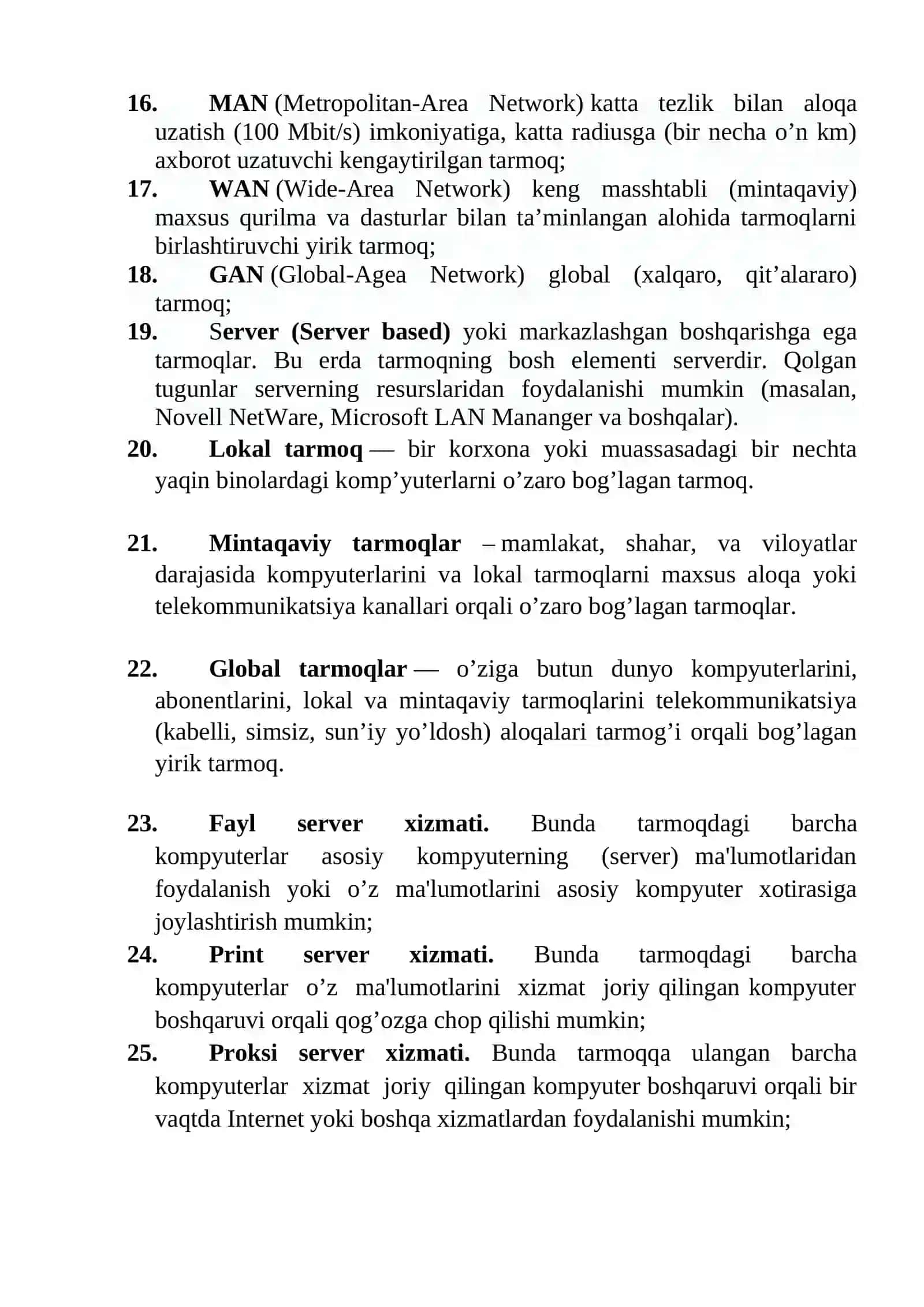 Kompyuter tarmoqlari va ularning turlari 3