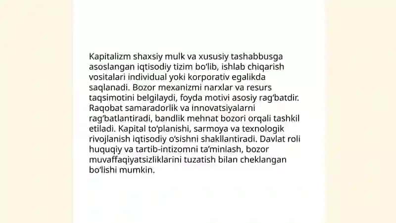 Kapitalizmning taʼrifi va mohiyati 3