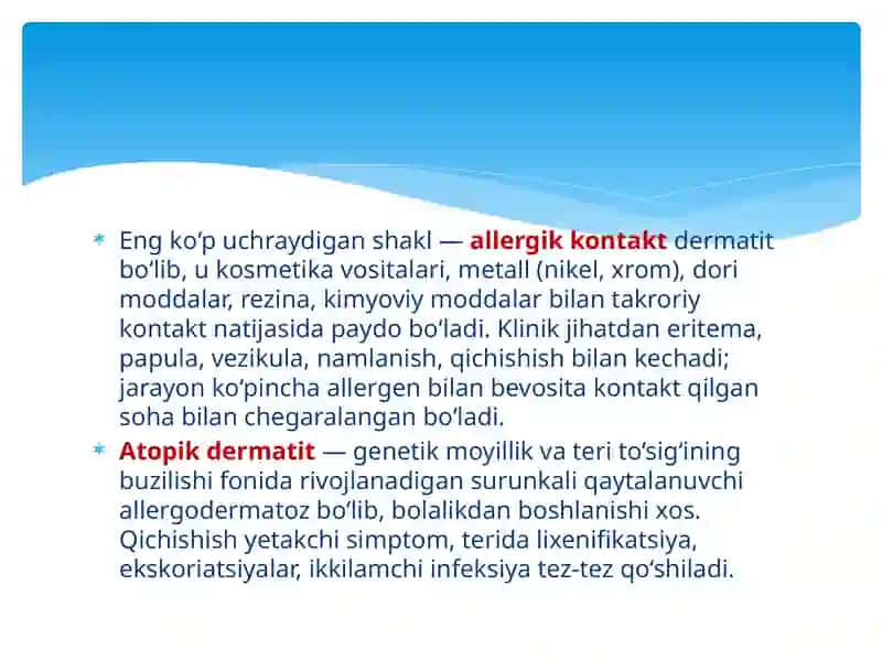 Allergodermatitlar 3