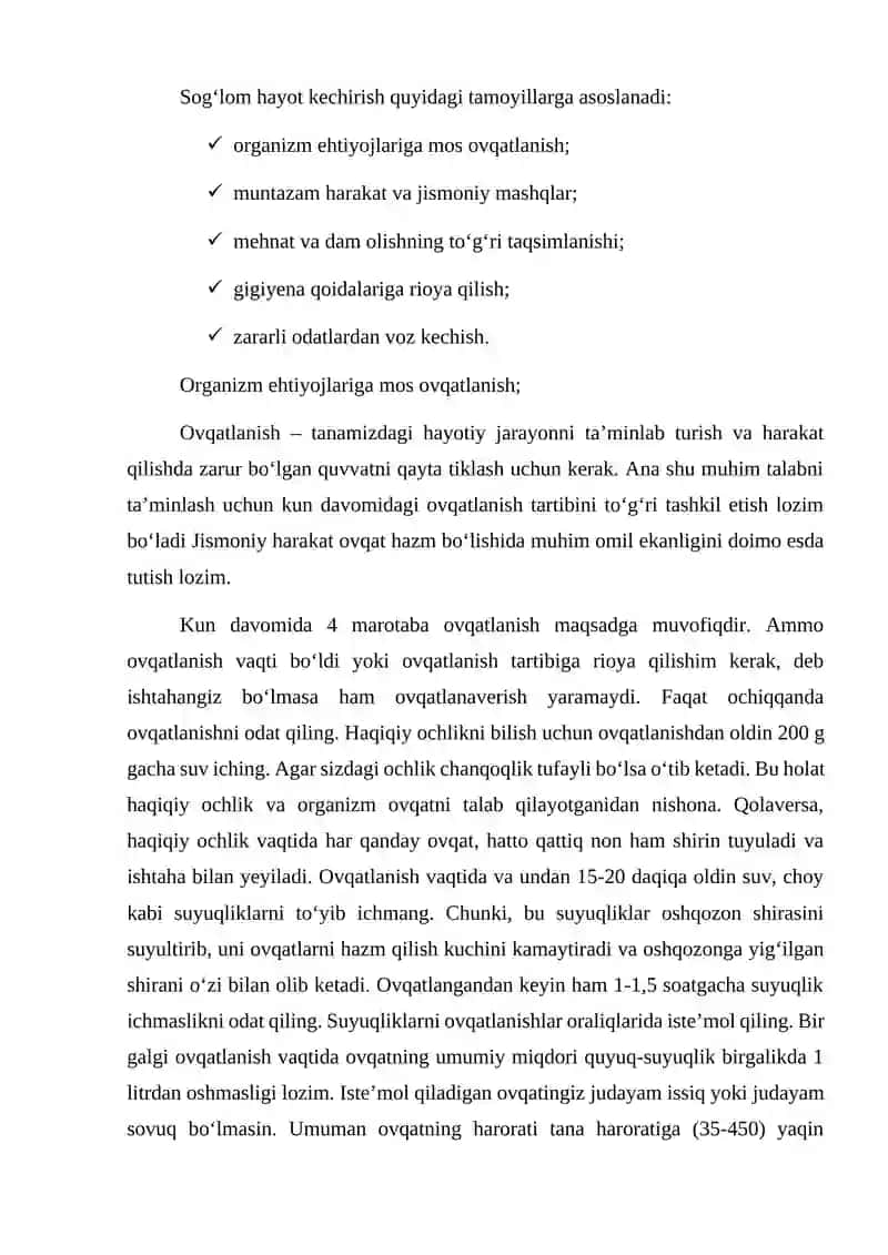 Sog‘lom turmush tarzi va uning inson salomatligidagi ahamiyati 3