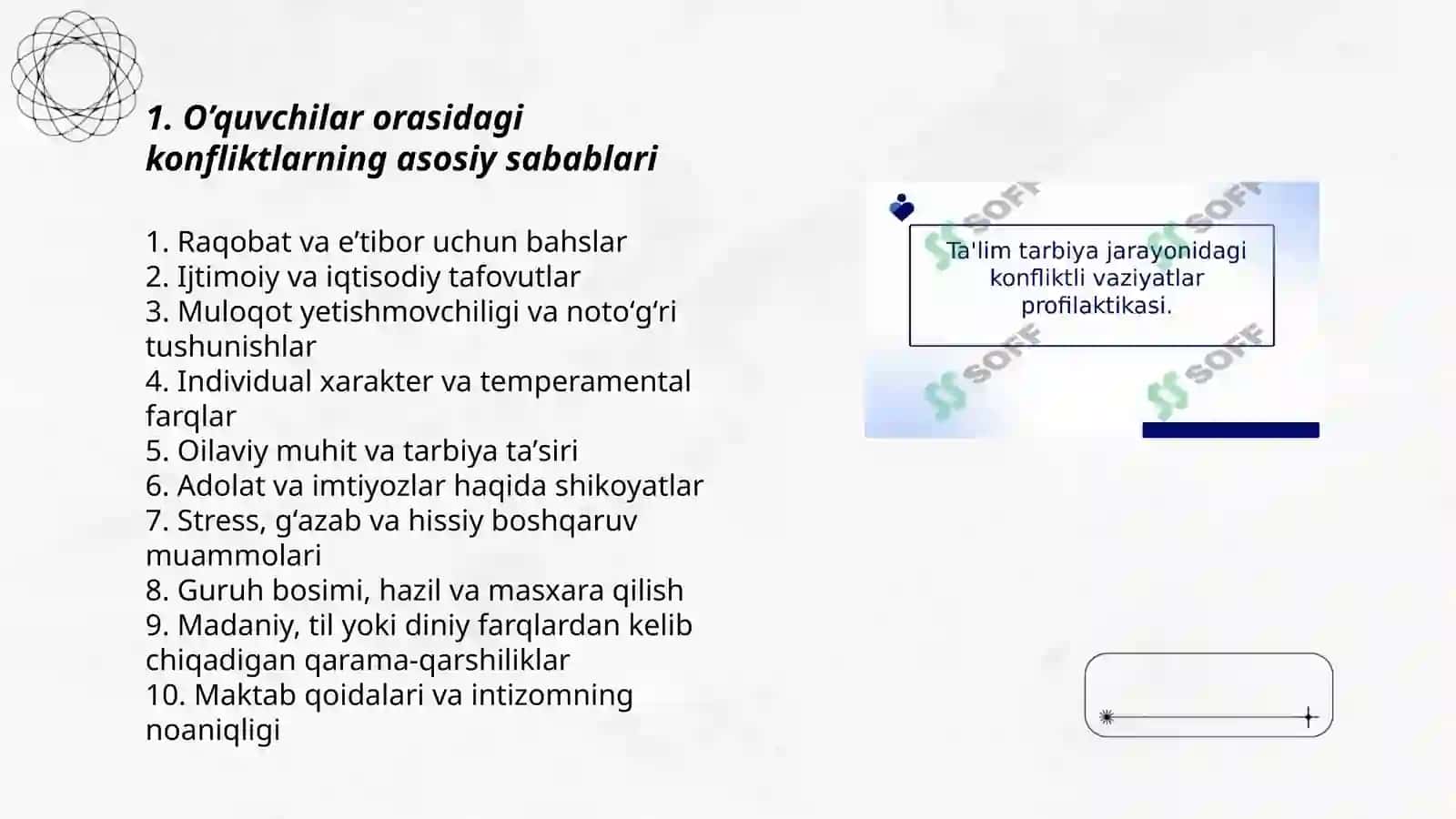O’quvchilar orasidagi konfliktli vaziyatlar 3