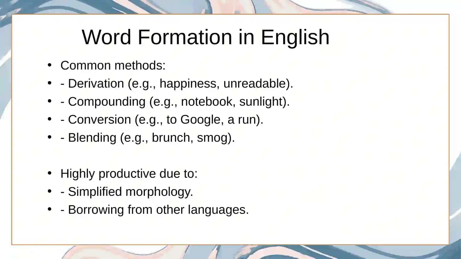 Productivity of Word Formation Means in English and Russian 3