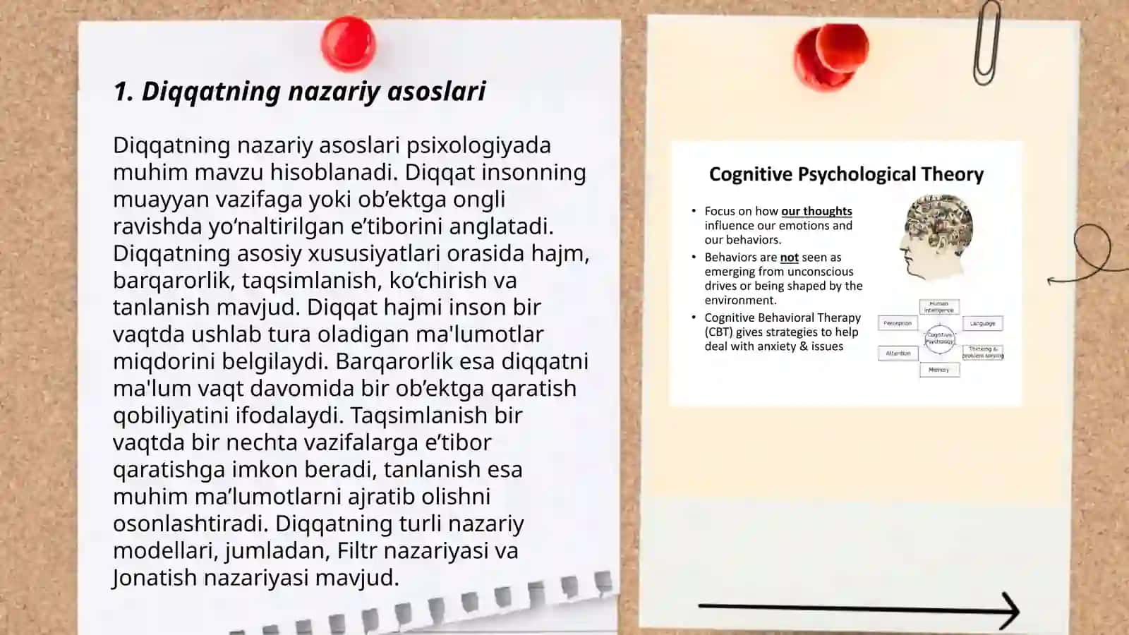 Kognitiv psixologiyada diqqat tadqiqotlari 3