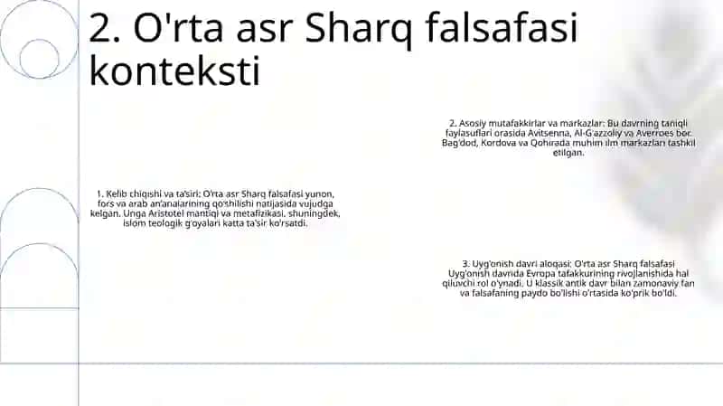 OʻRta Asr Sharq Falsafasi Va UygʻOnish Davri 3