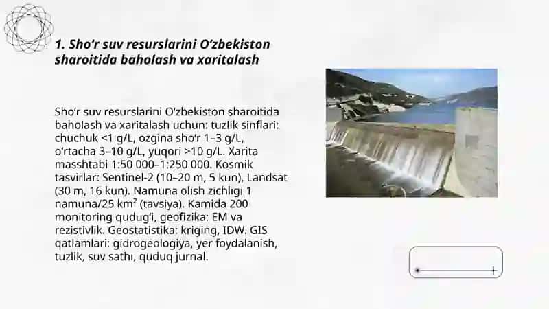 Oʻzbekiston sharoitida shoʻr suvlarni chuchuklashtirish gʻoyasini yaratish 3