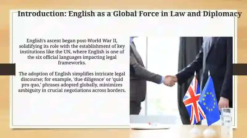English-a global language for law and diplomacy 3