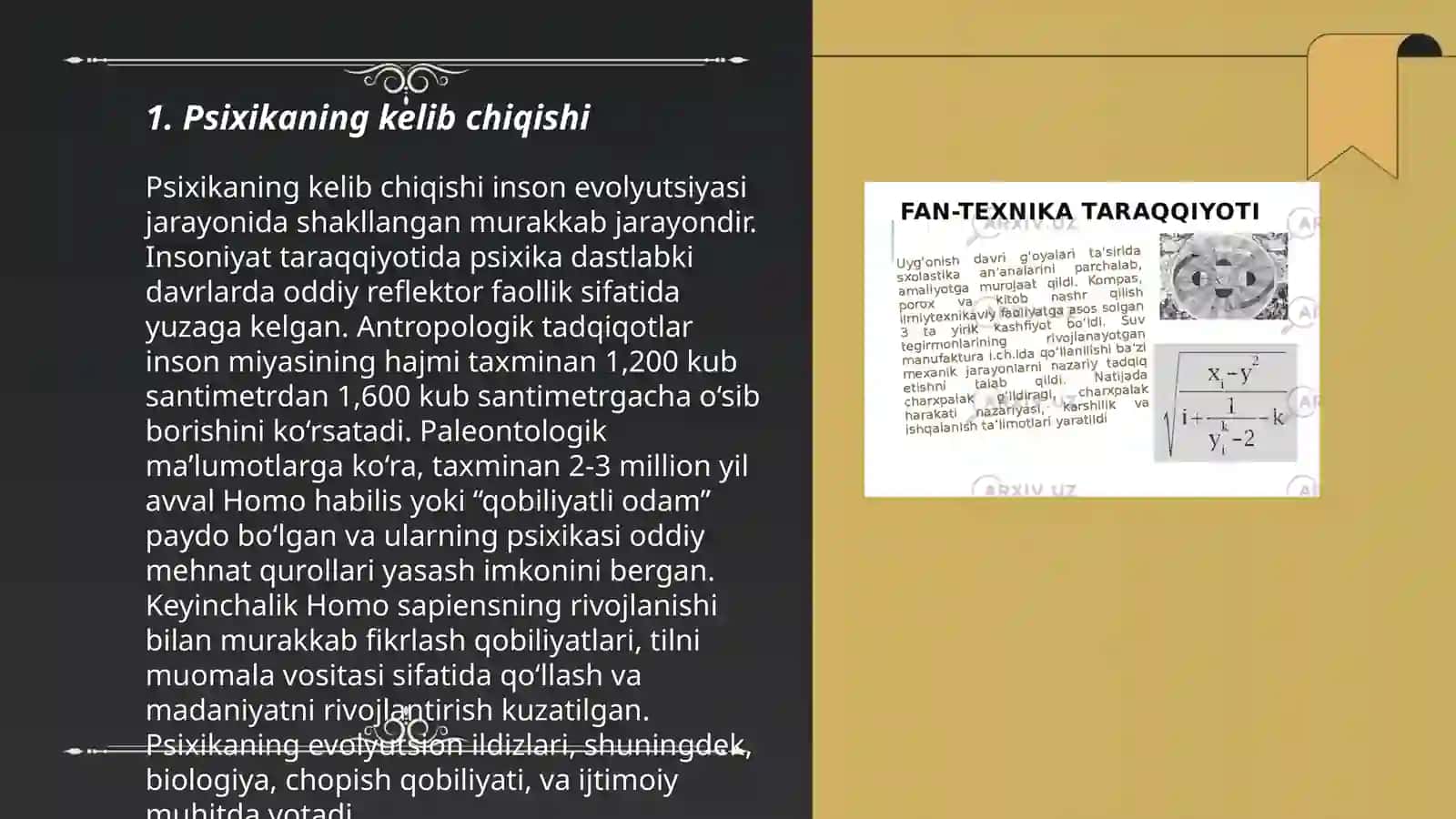 Psixikaning filogenetik taraqqiyoti 3
