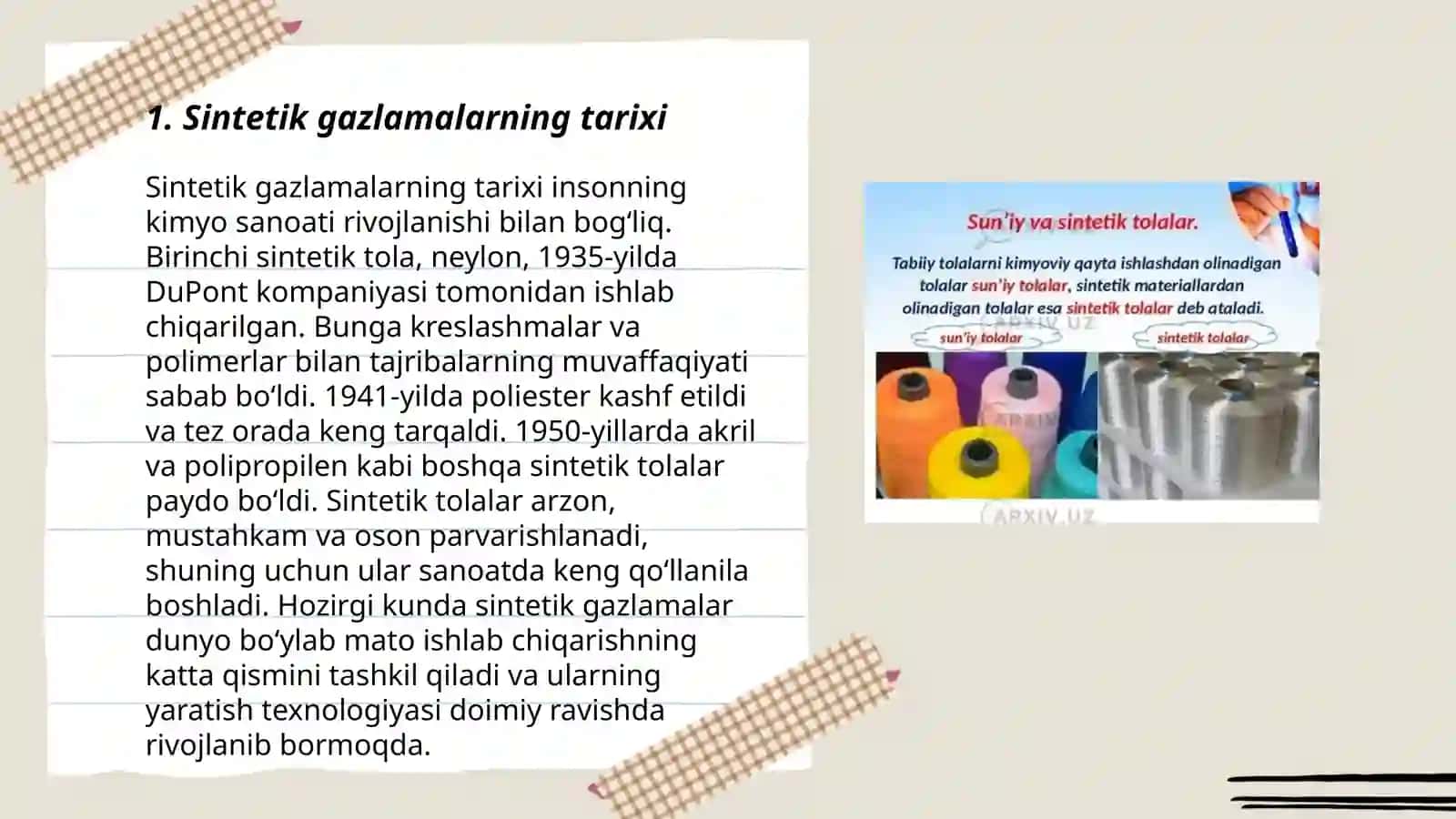 Sintetik gazlamalar 3