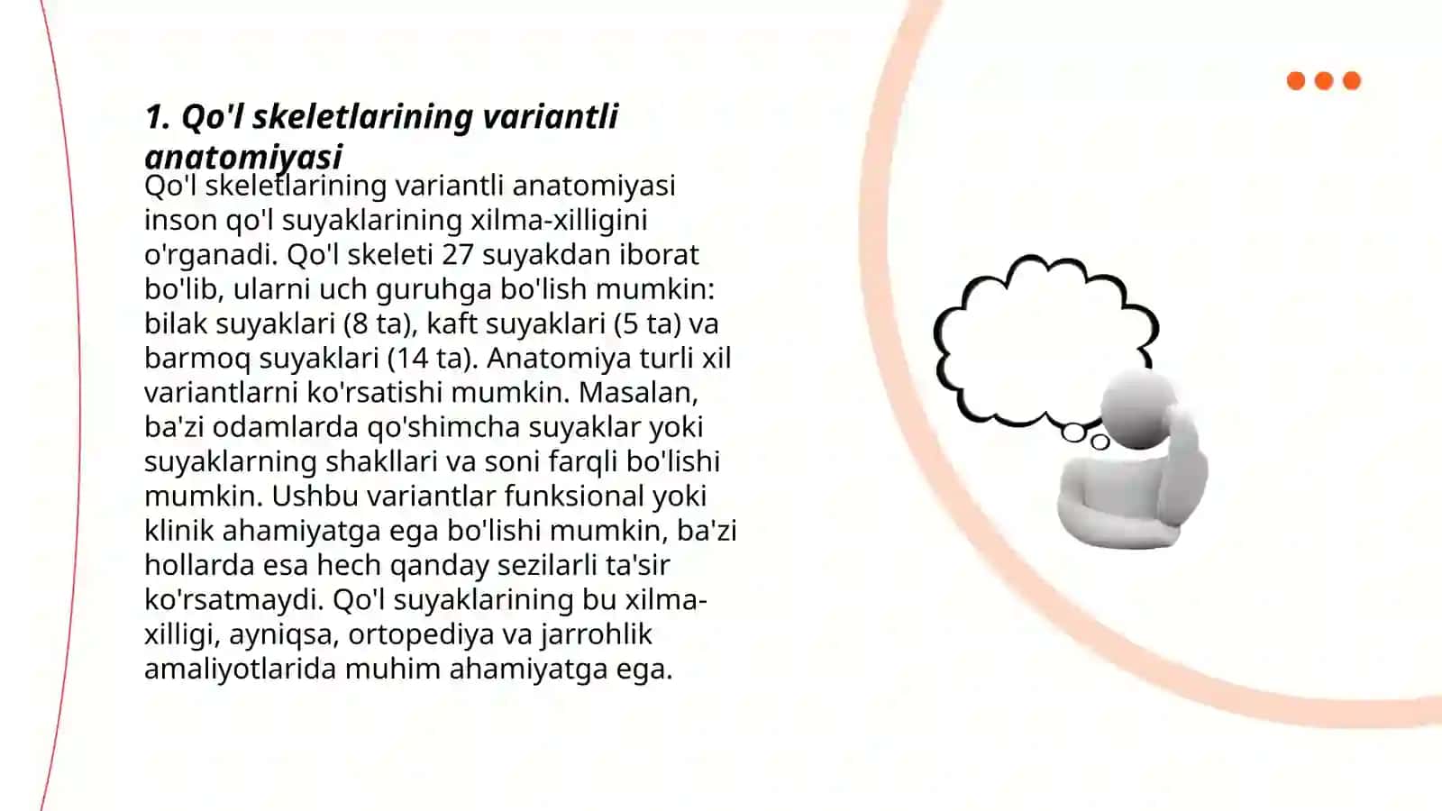qol skletlarining variantli anatomiyasi, rivojlanish nuqsonlari, qo'l suyaklarining rivojlanishiga ichki va tashqi faktorlarning ta'siri 3