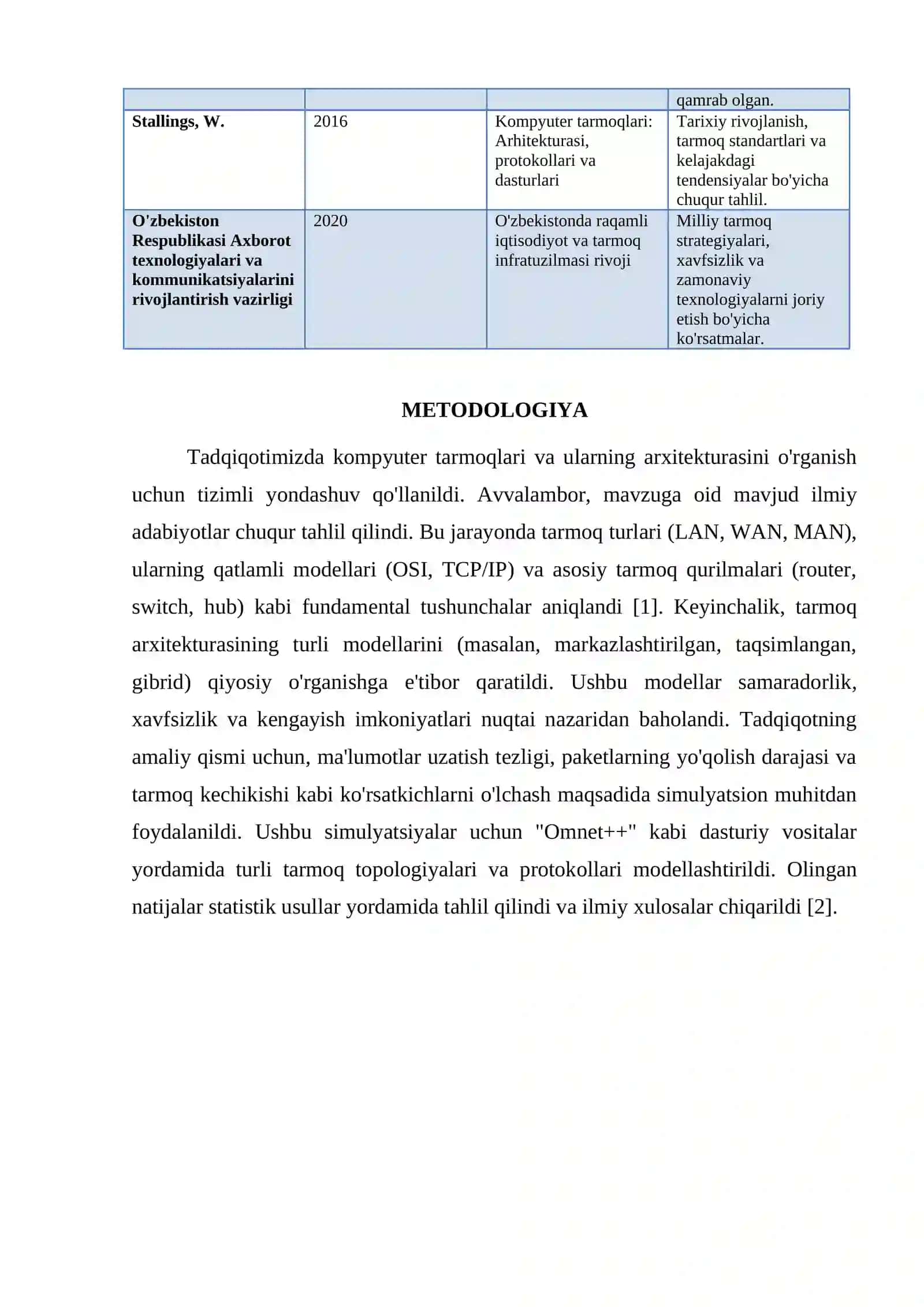 KOMPYUTER TARMOQLARI VA ULARNING ARXITEKTURASI 3