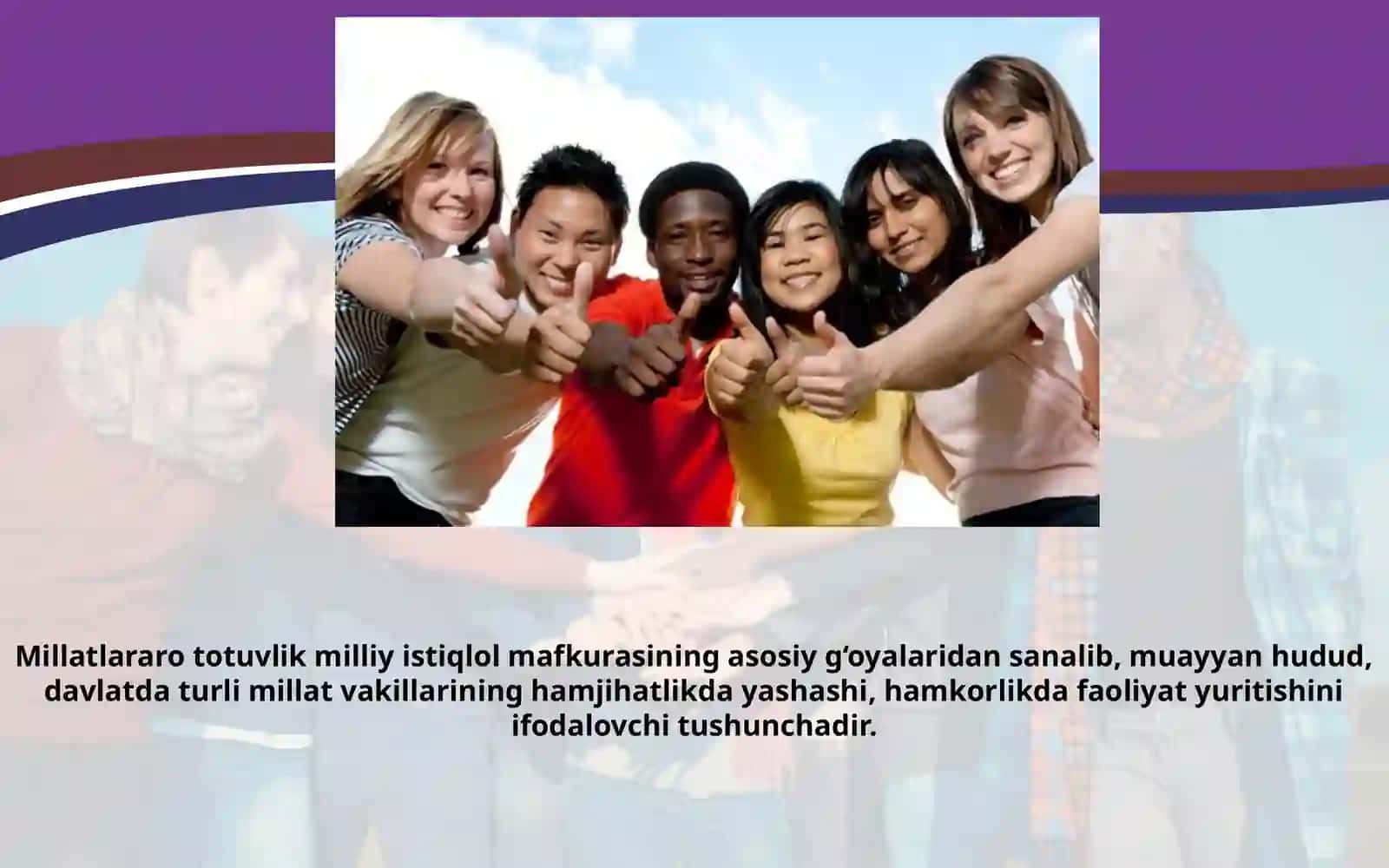 11-sinf Ma'naviyat asoslari Ma'naviy qadriyatlar rivojida millatlararo totuvlik munosabatlari 3