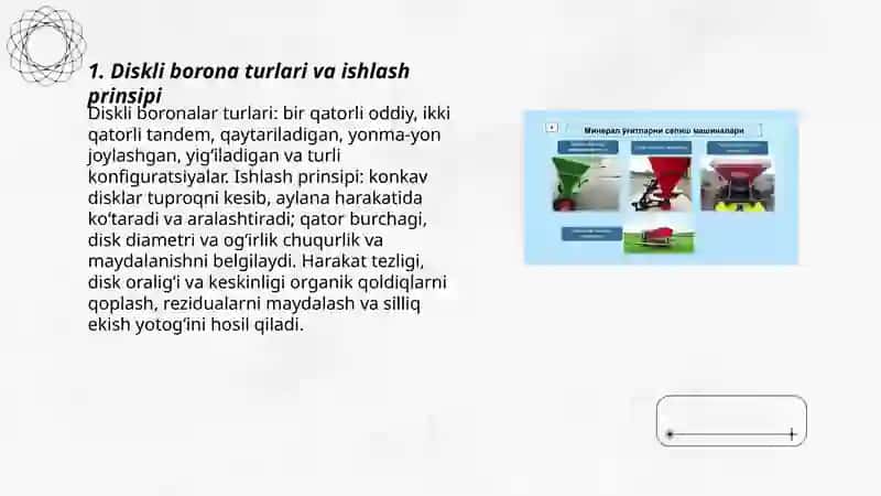 Diskli boronalar turlari va ishlash prinsipi 3