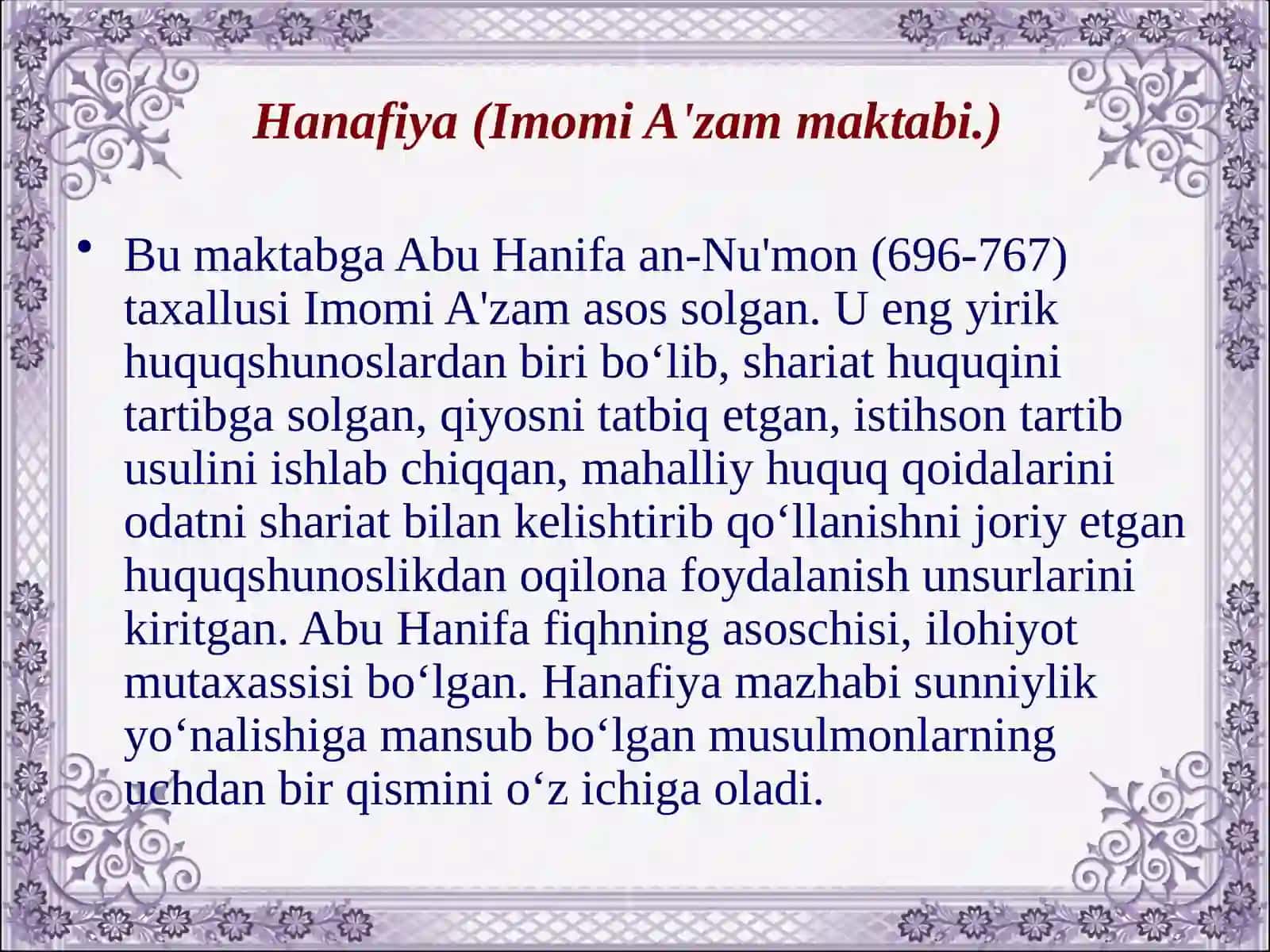 slomda sunniylik. Shialik, 12.Xorijiylik yo‘nalishlari paydo bo‘lishi va qarashlari 3