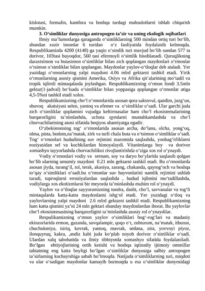 Oʻsimlik va hayvonot dunyosini muxofaza qilish 3