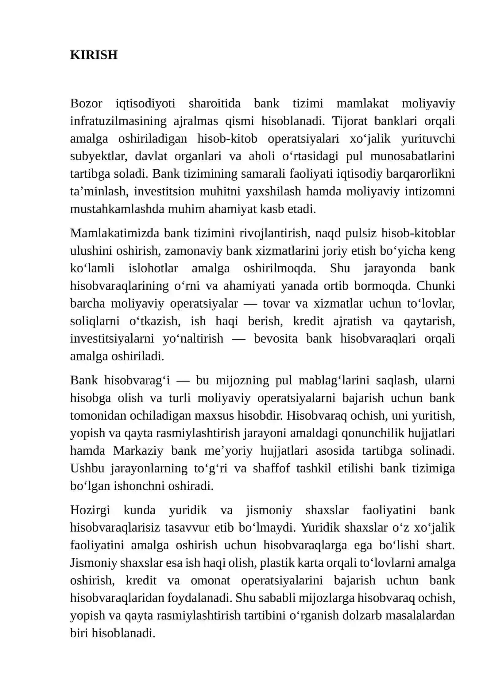MIJOZLARGA HISOBVARAQ OCHISH,YOPISH VA QAYTA RASMIYLASHTIRSH TARTIBI. 3