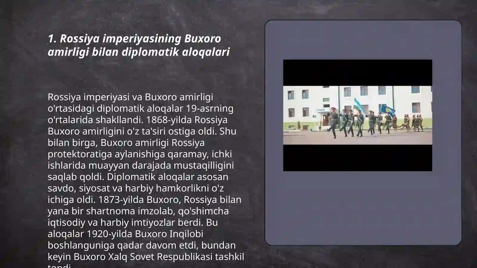 Rossiya imperiyasining Buxoro amirligiga harbiy yurishlari 3